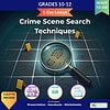 original-12046458-1.jpg Crime Scene Search Techniques educational resource for grades 10-12, featuring a magnifying glass over a grid with evidence markers, ideal for homeschooling science and forensic studies.
