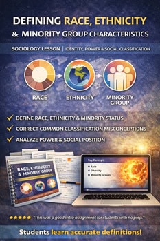 original-12109758-1.jpg Educational poster on defining race, ethnicity, and minority group characteristics for homeschooling sociology lessons.