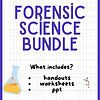 original-12148257-1.jpg Forensic science educational bundle includes handouts worksheets and a PowerPoint presentation for engaging science lessons.
