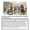 original-12172049-1.jpg Historical painting depicting the Crusades, Black Death, and medieval Europe with knights, soldiers, and medieval figures.