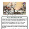 original-12181724-1.jpg Educational poster on motives for European imperialism, featuring historical illustrations and key points about European expansion and impact.