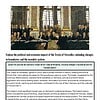 original-12182999-1.jpg Historical painting of the Treaty of Versailles signing with political leaders and officials in a grand hall.