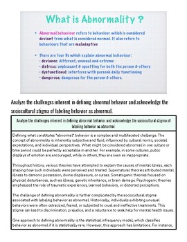 original-12271760-1.jpg Educational infographic explaining abnormal behavior and its challenges in defining and diagnosing mental health issues.
