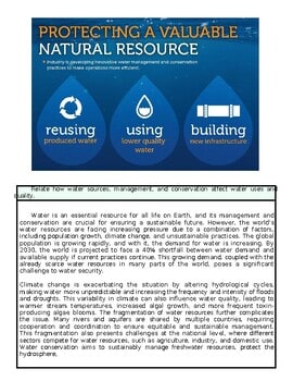 Homeschool Resource Co. logo with a blue background emphasizing natural resource conservation and water management.