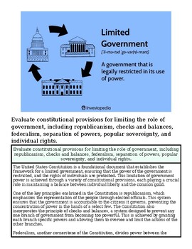 original-12454404-1.jpg Illustration of government buildings with arrows showing the flow of power and legal restrictions, emphasizing limited government authority.