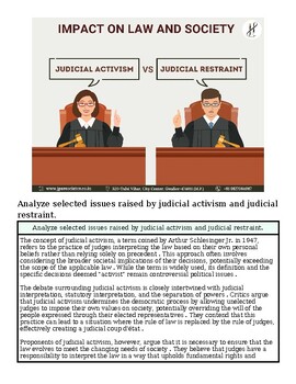 original-12455010-1.jpg Judicial activism versus judicial restraint illustration showing two judges at a bench with scales of justice.