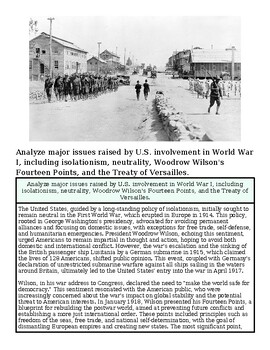 Historical black and white photo of soldiers and civilians during World War I in a small town setting.