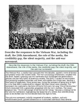 Protesters at the Vietnam War demonstration holding banners and signs, including a peace sign and anti-war messages, during the 26th Amendment rally.