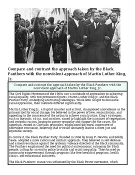 Historical black and white photo of Black Panthers protesting, showcasing their approach to activism and community organization.