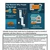 original-12609106-1.jpg Infographic illustrating top reasons for bankruptcy, including medical expenses, overspending, and loss of income, with visuals of a hospital, house, and financial documents.