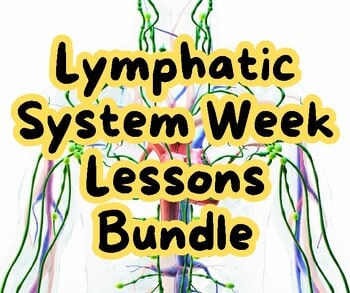 original-12655420-1.jpg Lymphatic system week lessons bundle for homeschool education, featuring colorful diagram of lymph nodes and vessels.