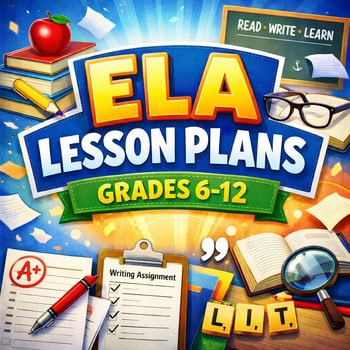 original-15274629-1.jpg ELA lesson plans for grades 6-12 featuring books, writing tools, and educational materials for homeschooling.