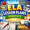 original-15279751-1.jpg ELA lesson plans for grades 6-12 with colorful educational graphics and writing tools.