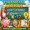 original-15300433-1.jpg Financial literacy lesson plan bundles for grades K-12 with colorful educational graphics and savings icons.