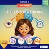 original-16729441-1.jpg Colorful educational material for grade 1 sight words and fluency, featuring a cheerful girl reading a book with icons representing learning tools.