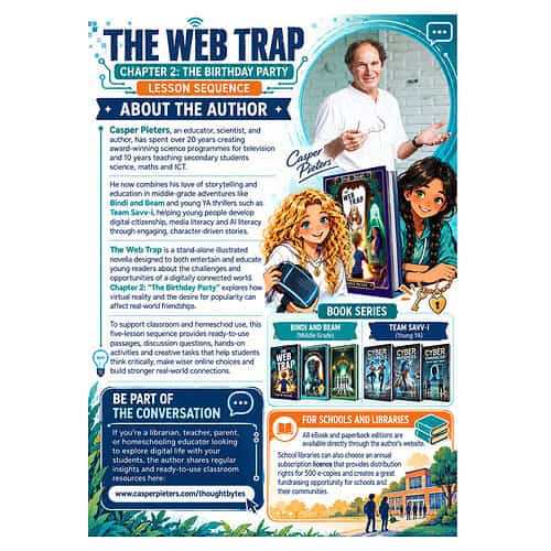 About the Author Educational book series about storytelling and digital citizenship for homeschoolers, featuring Casper Pieters and young characters Bindi and Team Savvy.