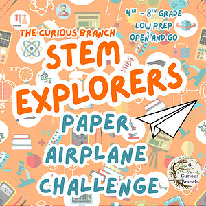 STEM CHALLENGE Paper Airplane Challenge | 3rd-8th Grade | Low Prep