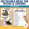 Decodable Read the Room & Centers CVC Words Science of Reading Phonics