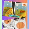 1 Educational pumpkin patch and face rolling activities for homeschooling kids, featuring colorful craft and learning tools.