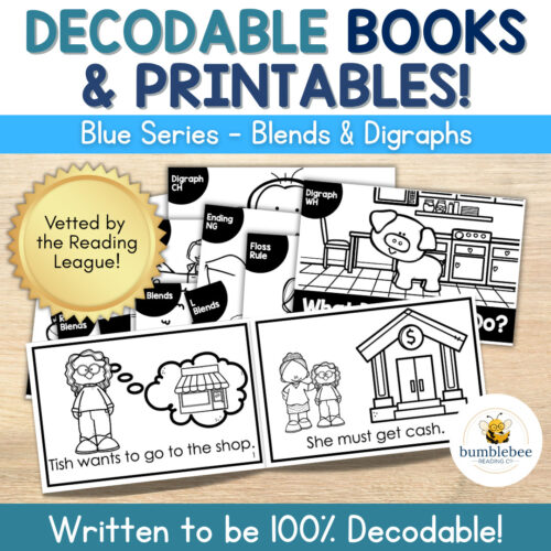 Decodable Adventures 100% Decodable Books & Activities Blends Digraphs Phonics