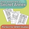 1 Color Anne Frank's Secret Annex - WWII - Holocaust