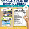 1 copy Decodable Read the Room & Centers Silent E CVCE & Vowel Teams Phonics