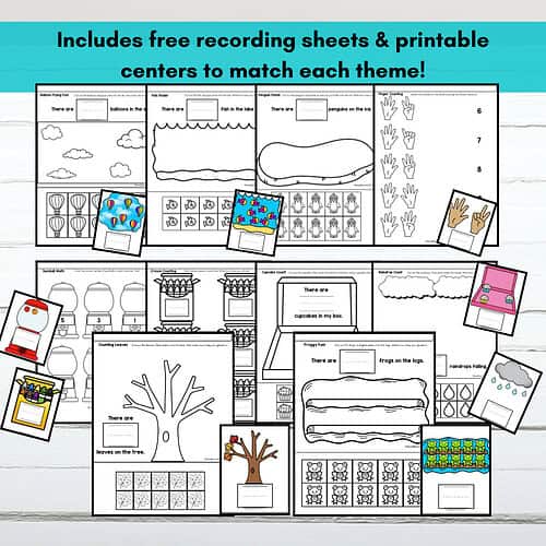 10 Counting Objects 0–10 Google Slides & Printable Centers