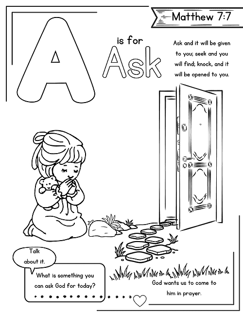 10 My ABCs of Scripture! Alphabet Coloring Book | No Prep Printable