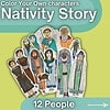 Nativity Story Coloring Pages for Homeschool Colorful nativity story characters coloring pages for homeschooling and religious education.