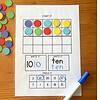 Homeschool Counting and Number Practice Educational worksheet for counting, writing, and circling numbers for homeschool learning.