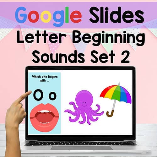 Phonics Practice Beginning Sounds Google Slides Set 2