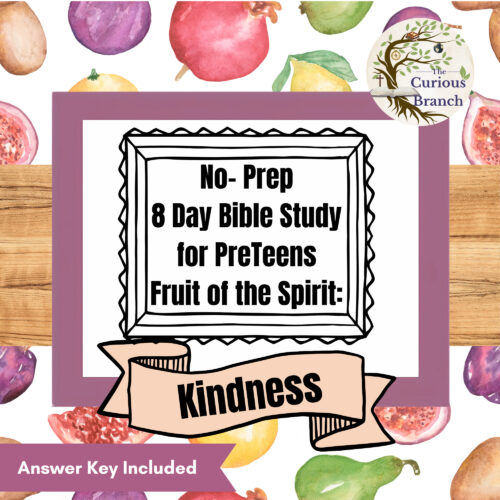 12 Bible Study for PreTeens | No Prep | Fruit of the Spirit | Kindness