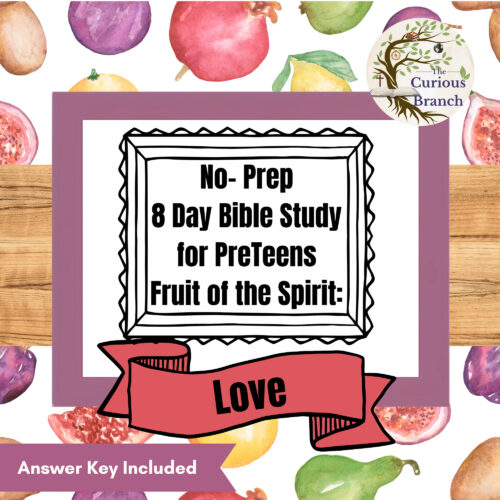 13 Bible Study for PreTeens | No Prep | Fruit of the Spirit | Love