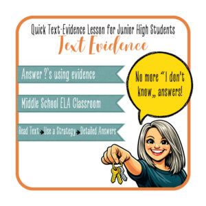 Text Evidence Lesson (Secondary Reading Intervention: RACE Strategy to Answer Questions)