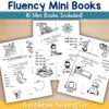 Fluency MINI BOOKS Foldable – CVC Words Phonics Decodables