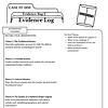 20 Evidence log sheet for homeschool biblical and archaeological theories with detailed observations and questions.
