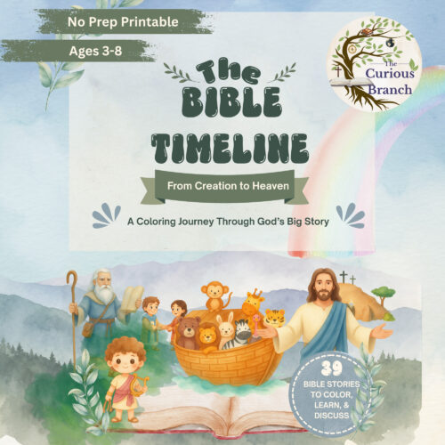 22 The Bible Timeline and Family Devotional Coloring Book | No Prep Printable
