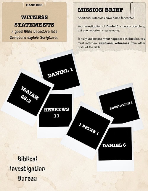 25 Bible Mystery Files Case 002: The Fiery Furnace | Bible Investigation Activity | 4th-8th Grade
