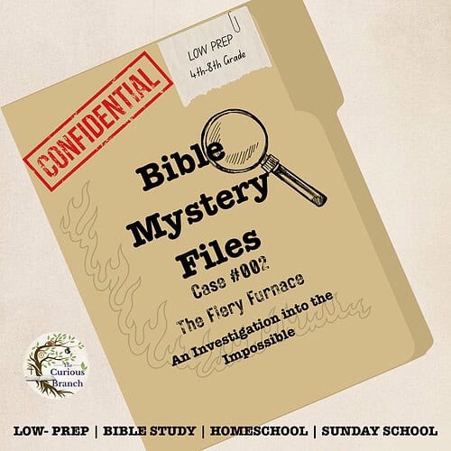 26 Bible Mystery Files Case 002: The Fiery Furnace | Bible Investigation Activity | 4th-8th Grade
