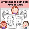 3 Emotions Tracing Handwriting Practice Worksheets