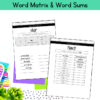 3 Latin Roots Morphology Matrix & Word Sums with Reading Passages 5th 6th Grade