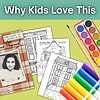 3 Color Anne Frank's Secret Annex - WWII - Holocaust