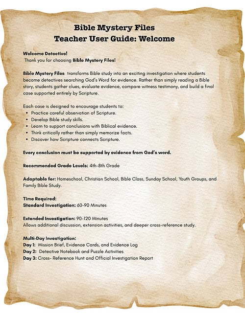 3 Bible Mystery Files Case 003: The Empty Tomb | Bible Investigation Activity | 4th-8th Grade
