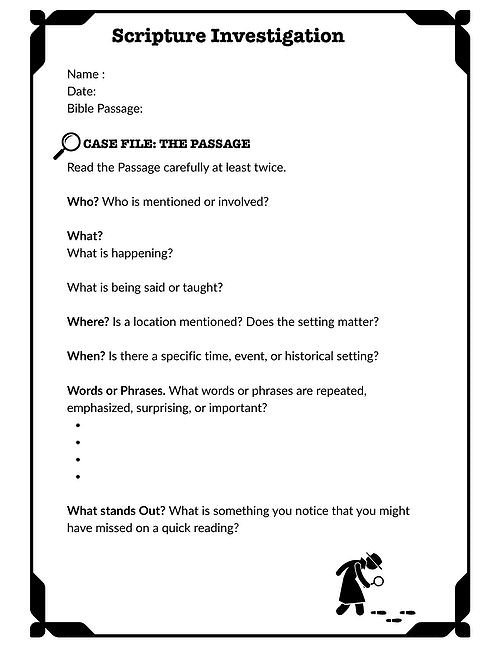 3 Scripture Investigation | A Framework for Studying any Bible Passage