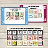 Homeschool Resource Co. Image Educational matching cards and sound games for kids, featuring colorful illustrations of animals, objects, and classrooms to support homeschooling activities.