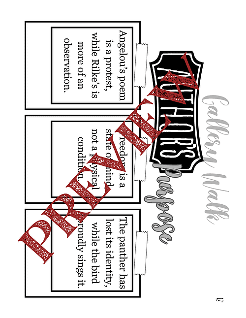 36 Poetry Compare/Contrast, Author Study, & Poetry Analysis ("I Know Why the Caged Bird Sings" vs. "The Panther")