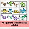 39 Dinosaur Volcano Subtraction Within 20 Math Game Center