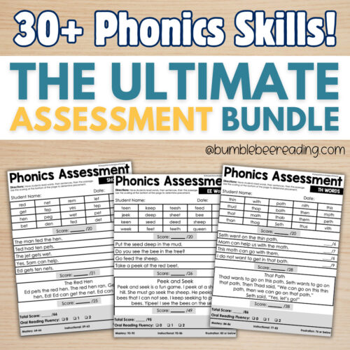 Phonics Assessments - THE ULTIMATE BUNDLE! Science of Reading Back to School