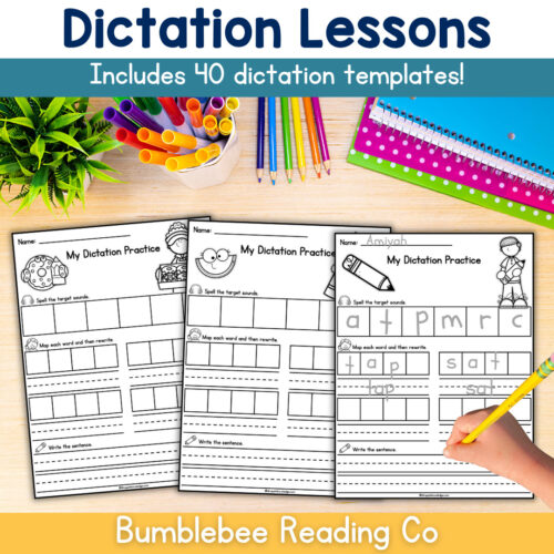 4 Dictation Spelling Lessons -THE BIG BUNDLE! OVER 190 LESSONS, 30+ Phonics Skills