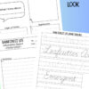 4 Educational rainforest life worksheets for homeschooling, including information reports, appearance sketches, and handwriting practice.